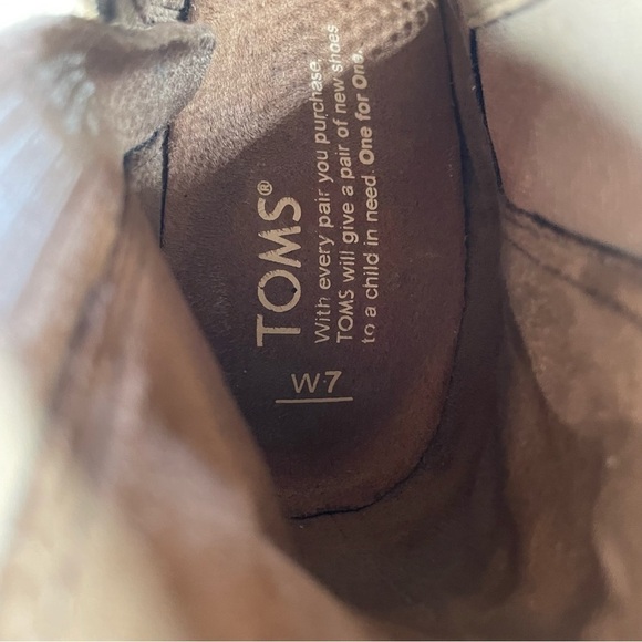 Toms Womens Majorca Peep Toe Ankle Booties Size 7 - Picture 8 of 8